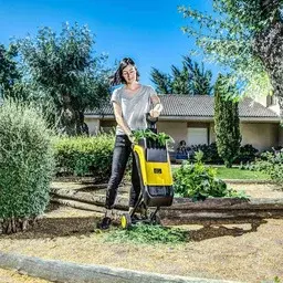 probando biotriturador garland chipper 100E